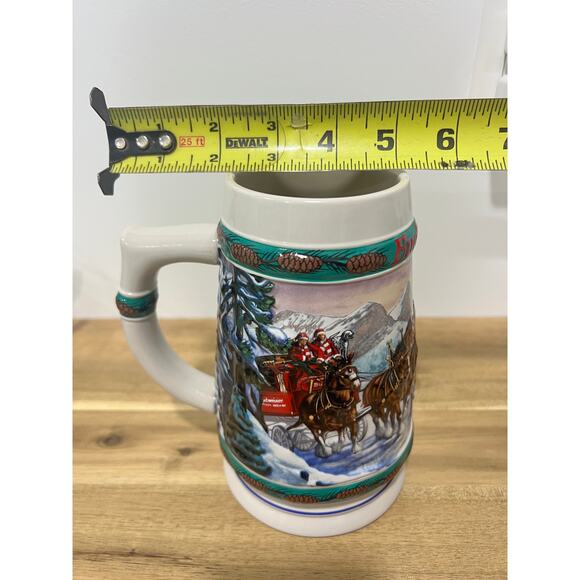 1993 Anheuser-Busch Budweiser Holiday Stein titled "Special Delivery" - Picture 9 of 10